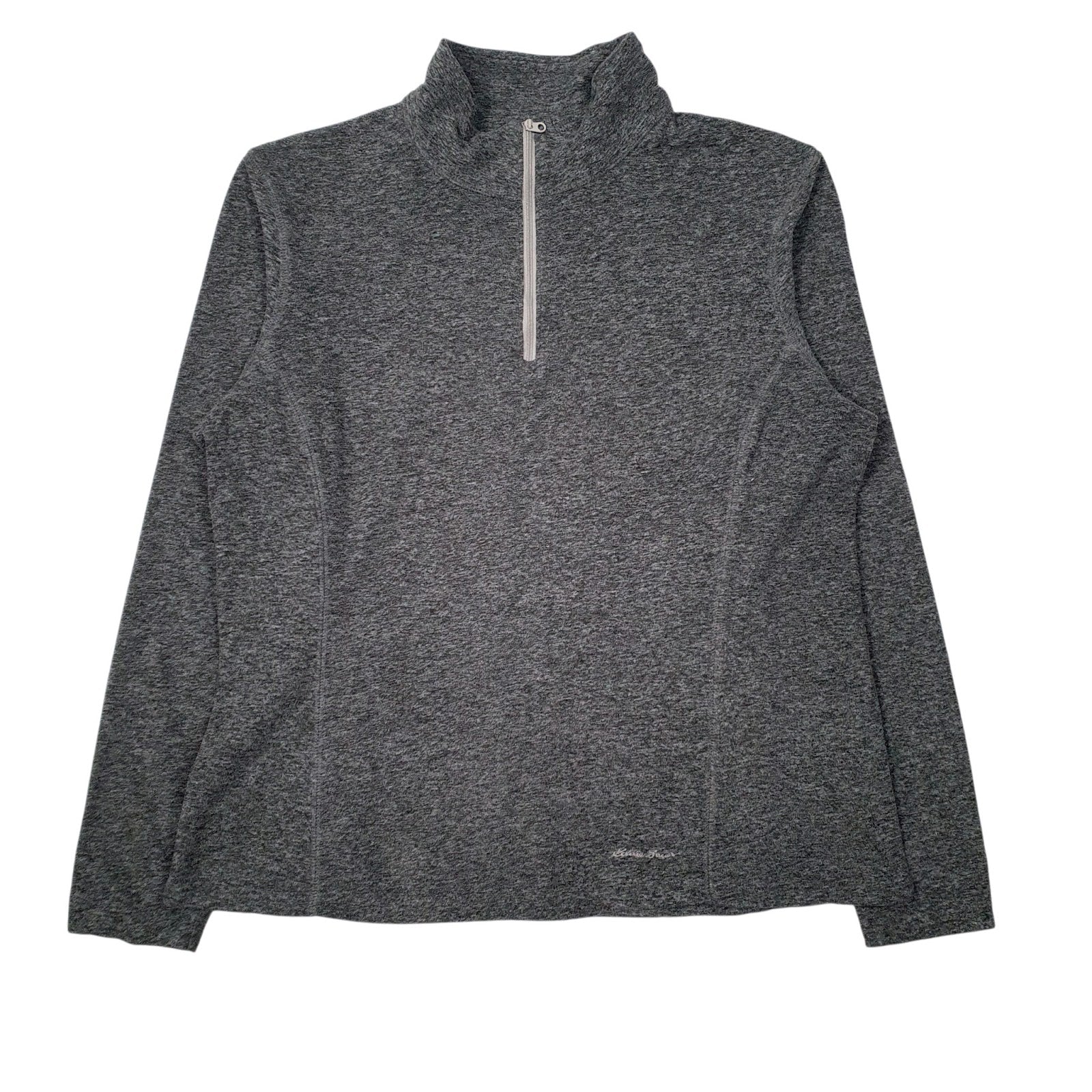 Womens Grey Eddie Bauer  Quarter Zip Jumper