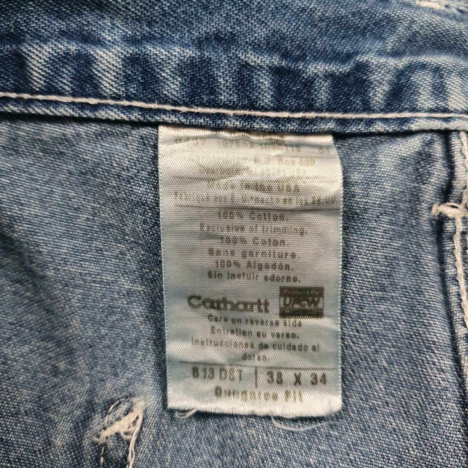 Mens Blue Carhartt Carpenter Workwear  Jeans