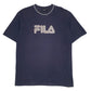 Mens Navy Fila Spellout Short Sleeve T Shirt