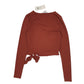 Womens Brown Miss Selfridge Blouse Full Zip T Shirt