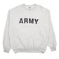 Mens Grey Jerzees Army Crewneck Jumper