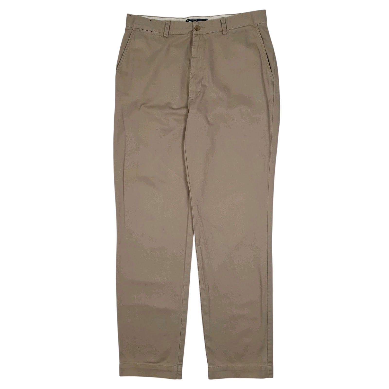Mens Beige Polo Ralph Lauren Vintage 90s Chino Trousers