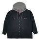 Mens Black Wrangler Hoodie Windbreaker Chore  Coat