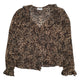 Womens Black Longtall Sally Frilly Long Sleeve Shirt