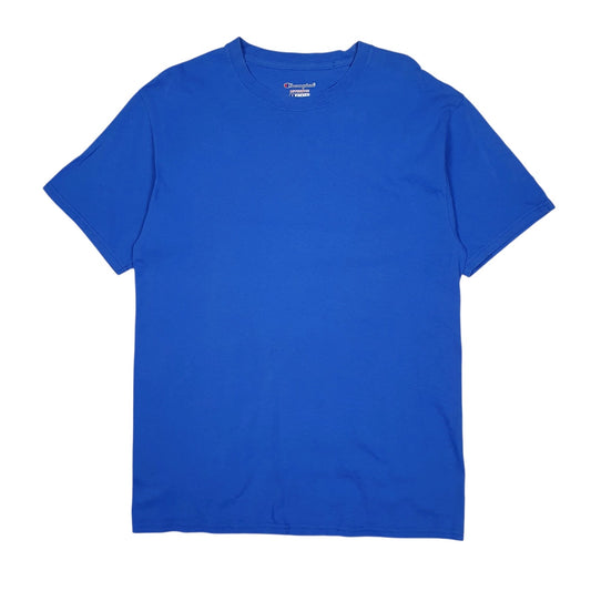 Mens Blue Champion  Short Sleeve T Shirt