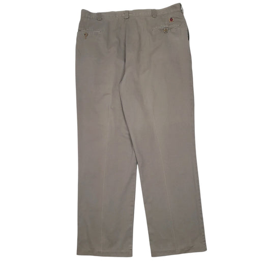Mens Grey Tommy Hilfiger Vintage Pleated  Trousers