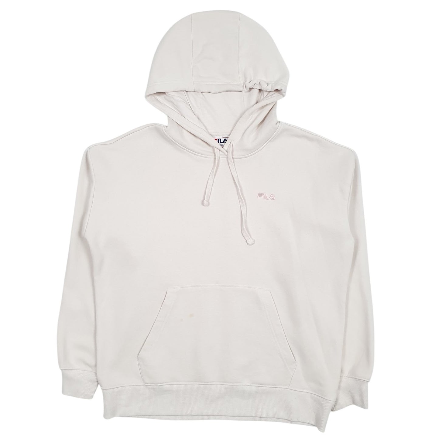Mens Cream Fila  Hoodie Jumper