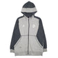 Mens Grey Adidas Real Madrid Full Zip Jumper