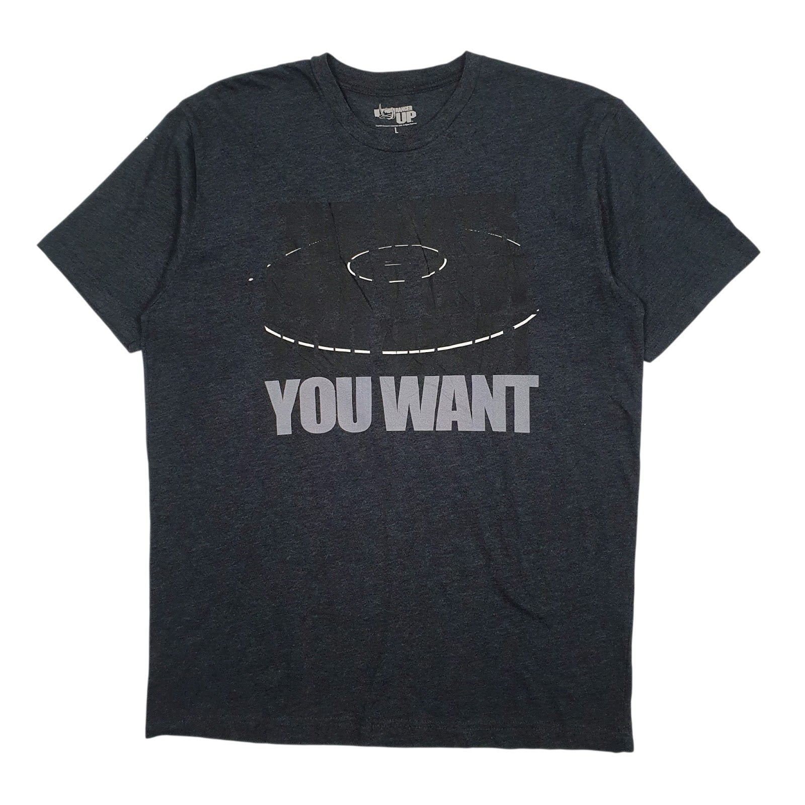 Mens Grey Ranger Up  Short Sleeve T Shirt