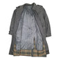 Mens Grey Aquatempora Faux Fur Longline  Coat