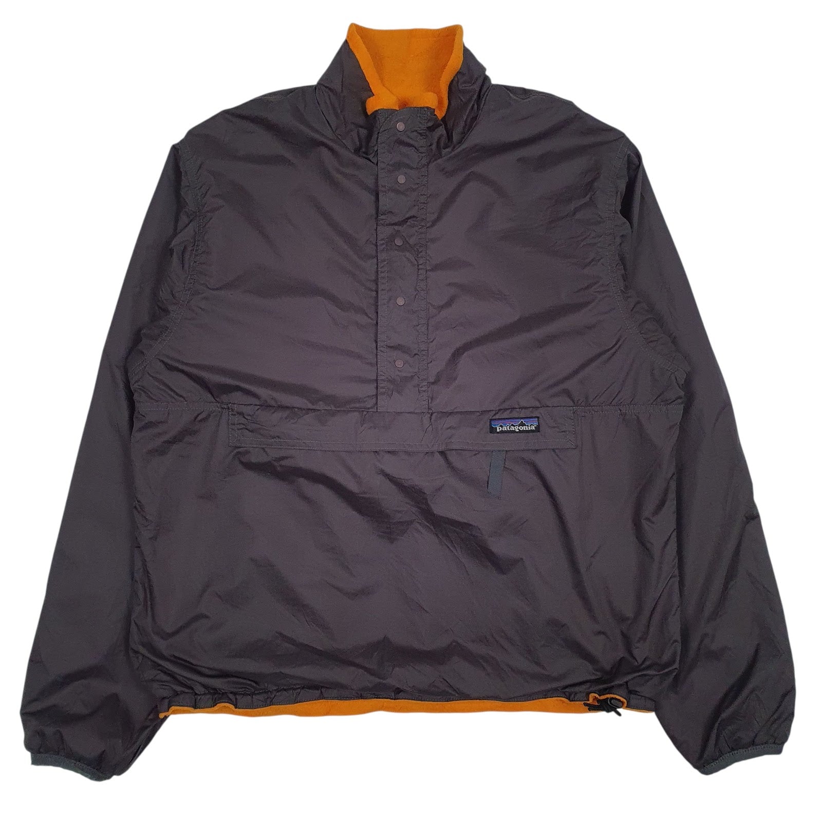 Mens Grey Patagonia Capilene Gilssade Reversible Fleece Vintage 90s Made In USA C  Coat