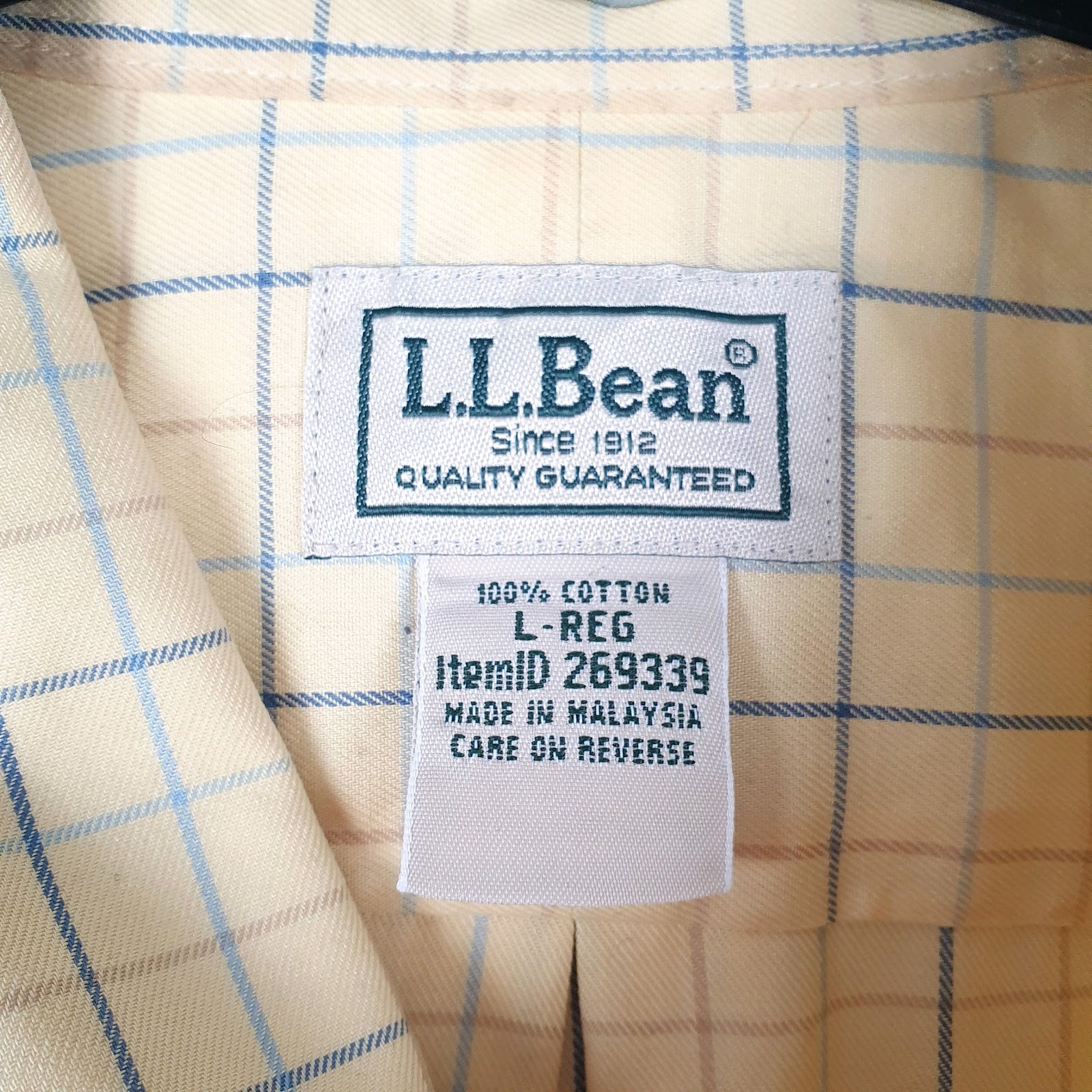 Mens Yellow L.L.Bean   Shirt
