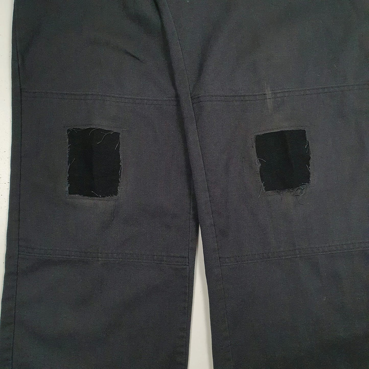 Mens Black Dickies Double Knee  Trousers