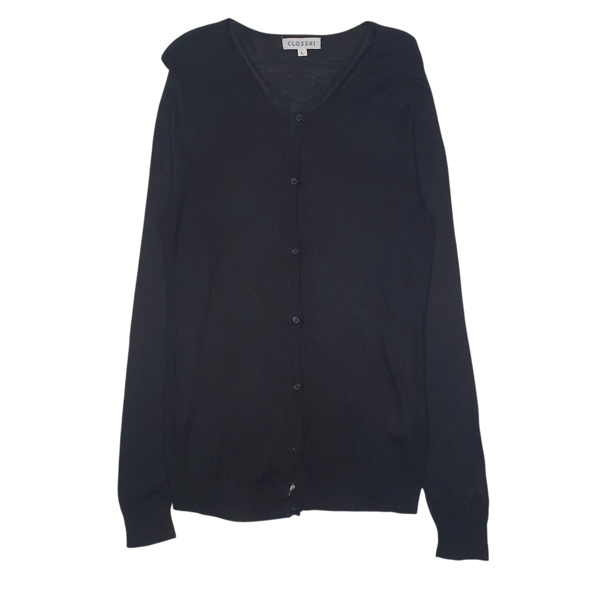 Womens Black Closshi  Cardigan Jumper