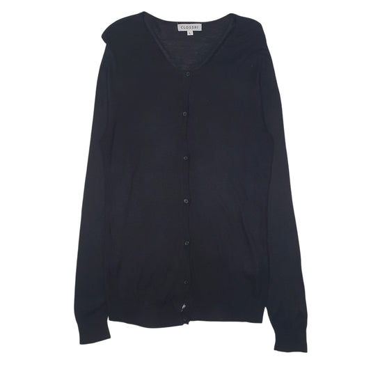 Womens Black Closshi  Cardigan Jumper