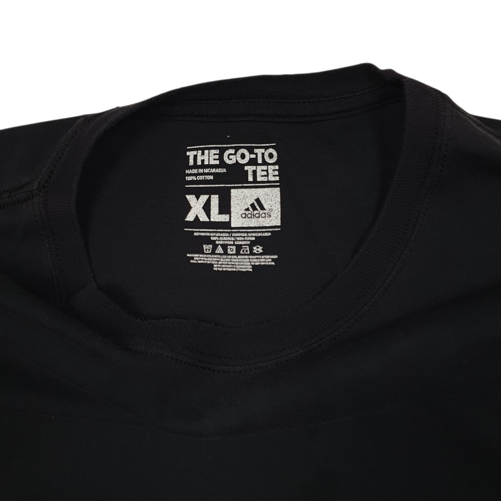 Mens Black Adidas   T Shirt