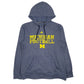 Mens Blue Adidas Climawarm Michigan Football Hoodie Jumper