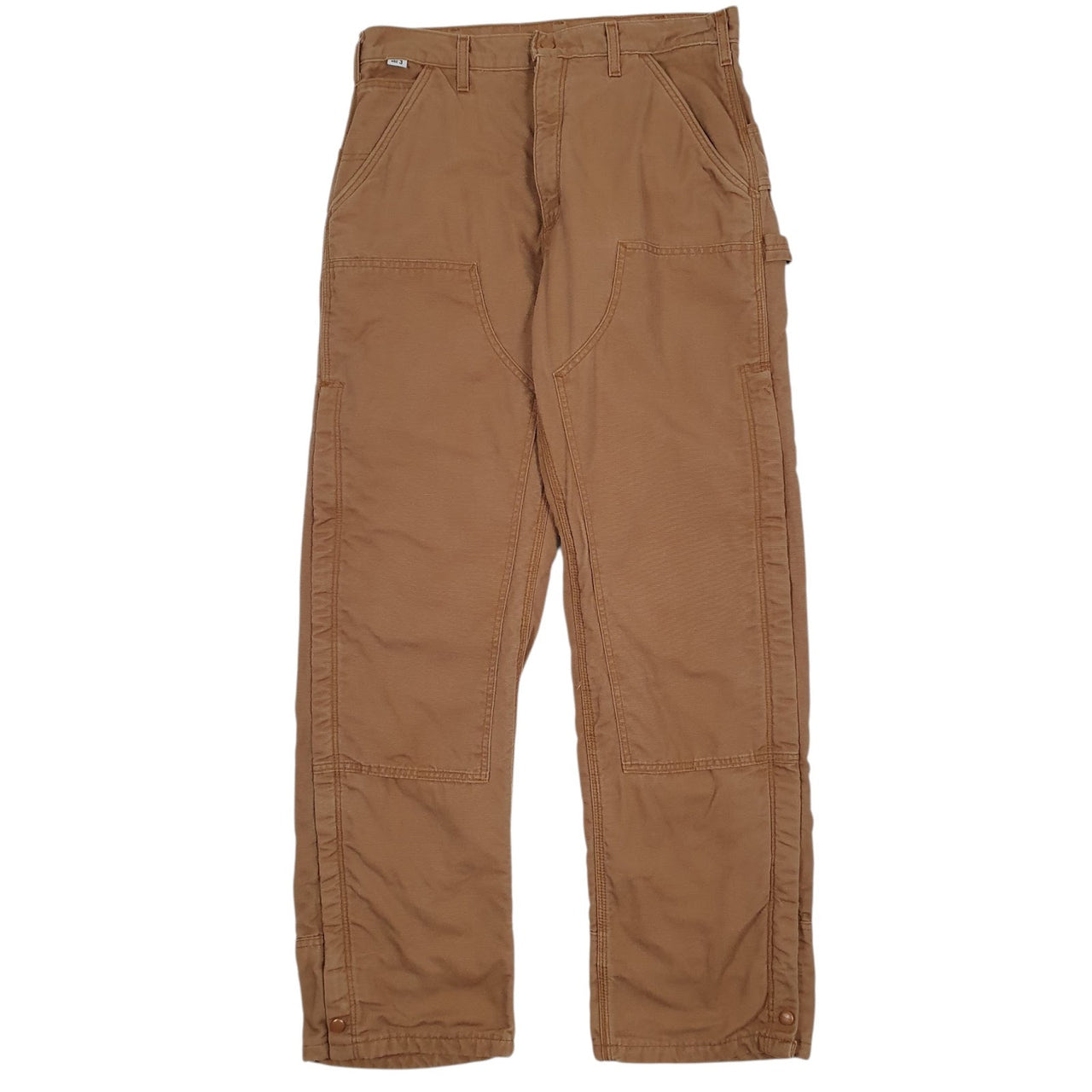 Mens Brown Carhartt Workwear Double Knee Padded FRB194 BR Carpenter Trousers