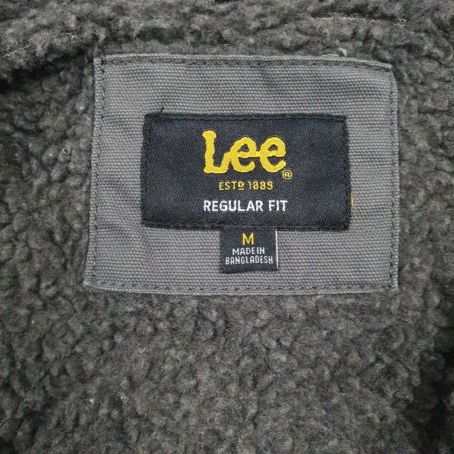 Mens Grey Lee Sherpa Lined  Coat