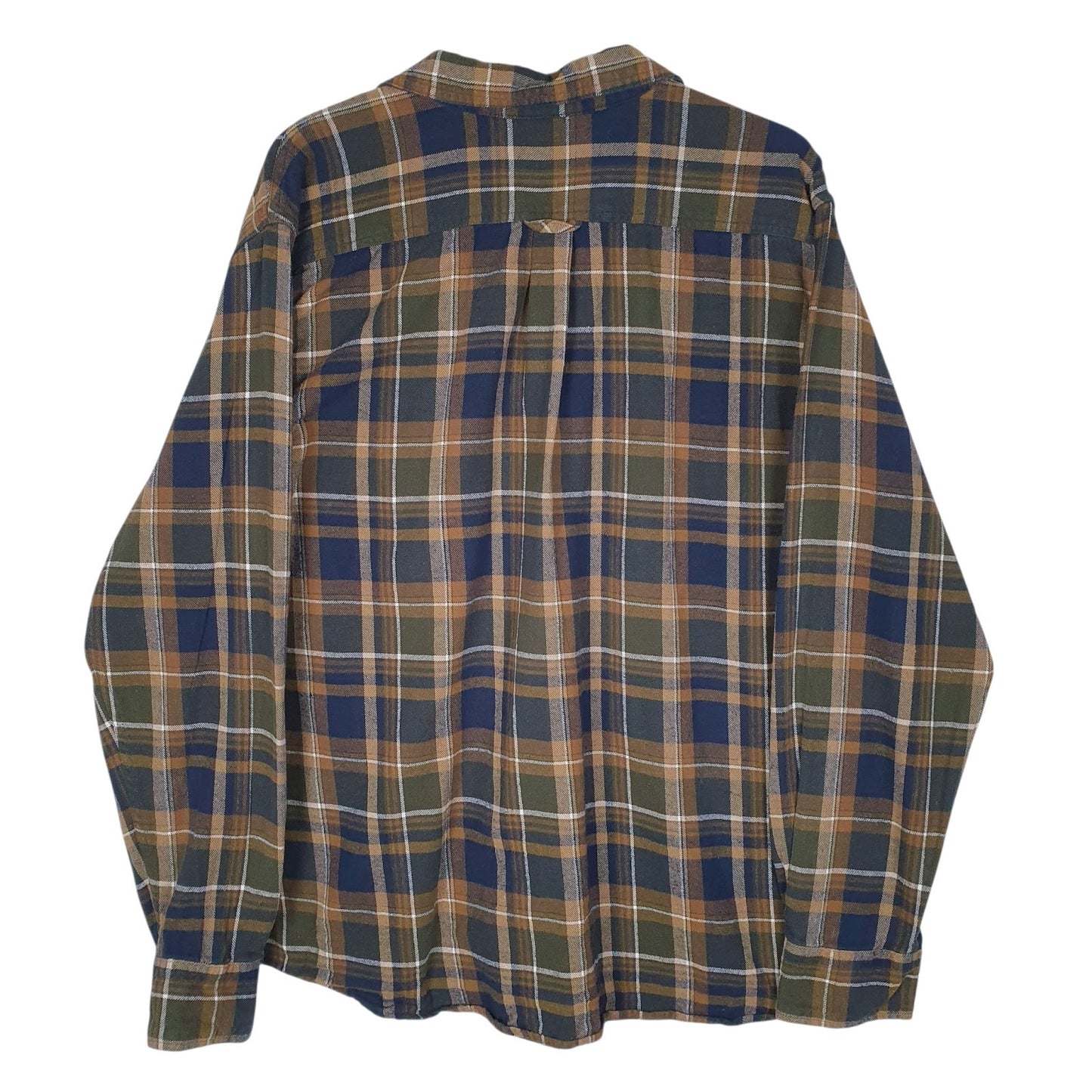 Mens Green Eddie Bauer Flannel  Shirt