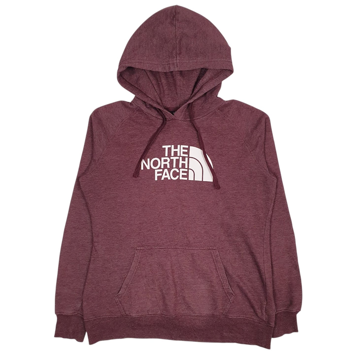 Womens Burgundy The North Face Spellout Hoodie Jumper