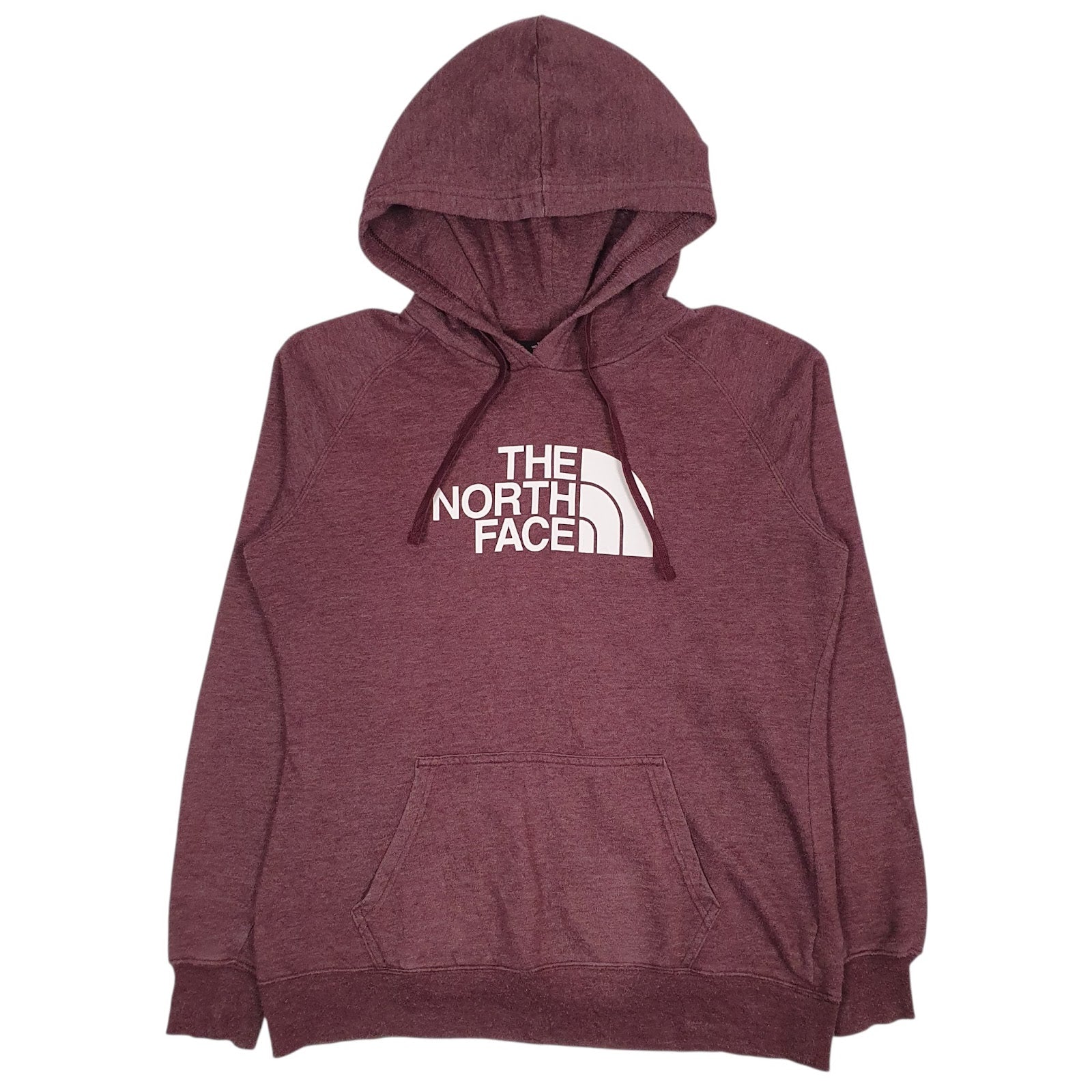 Womens Burgundy The North Face Spellout Hoodie Jumper