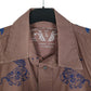Mens Brown Diesel Western Cowboy  Shirt