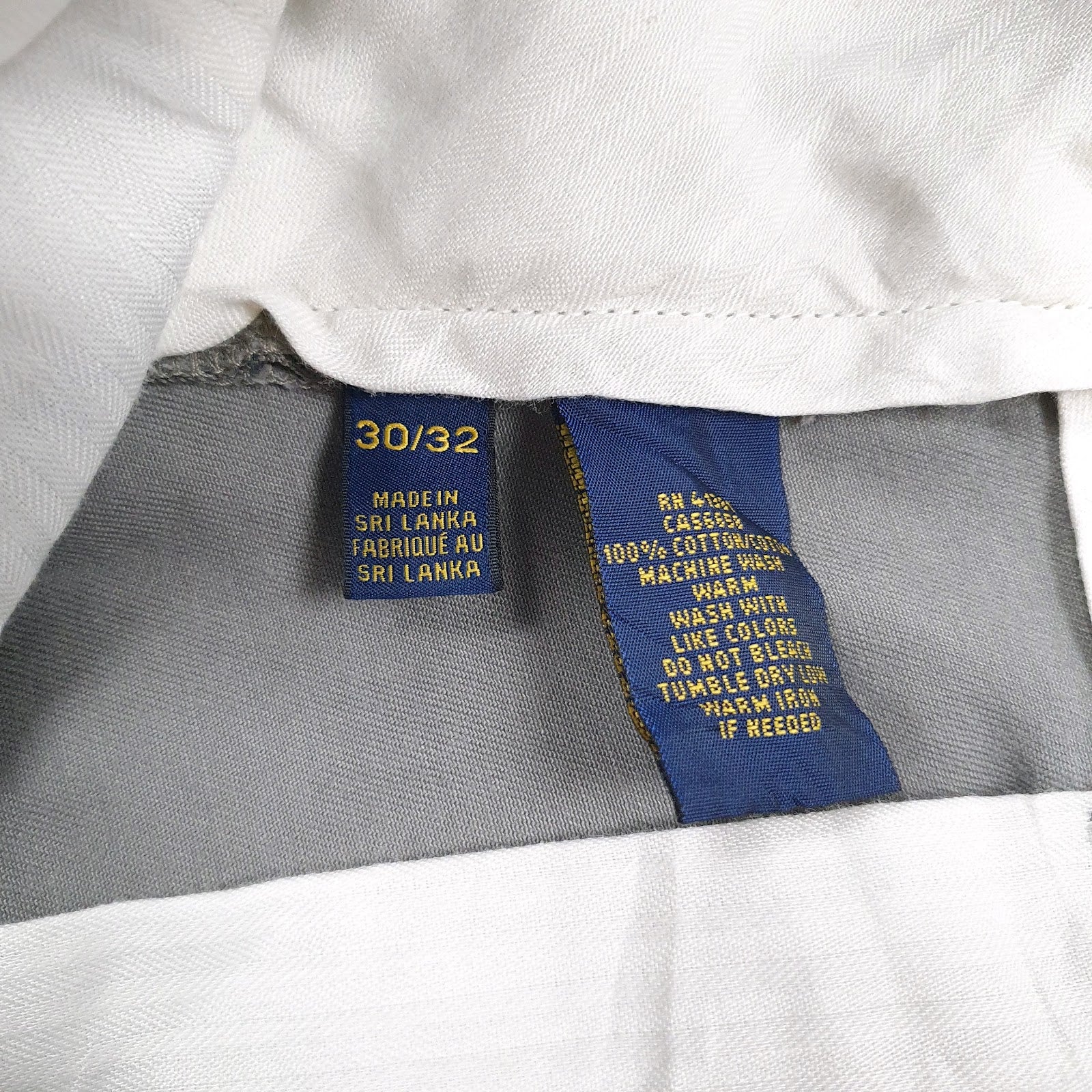 Mens Grey Polo Ralph Lauren   Trousers