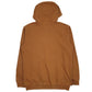 Mens Brown Carhartt Spellout Hoodie Jumper