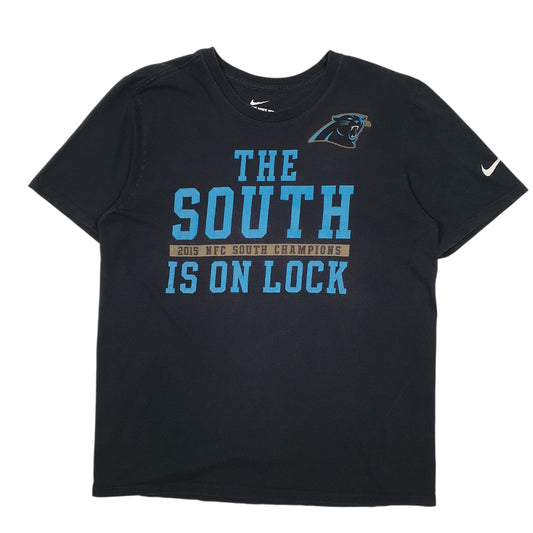 Mens Black Nike NFL Carolina Panthers Short Sleeve T Shirt