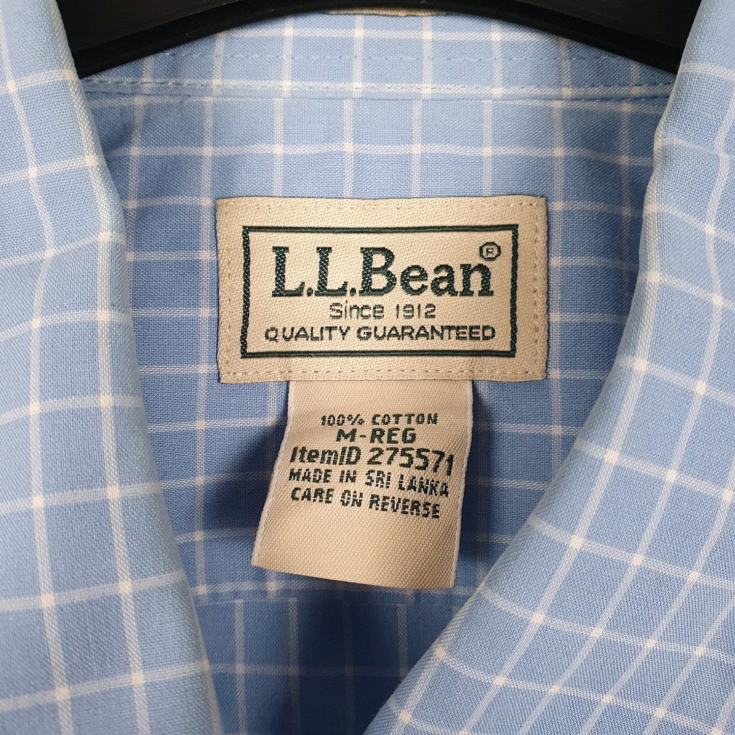Mens Blue L.L.Bean   Shirt