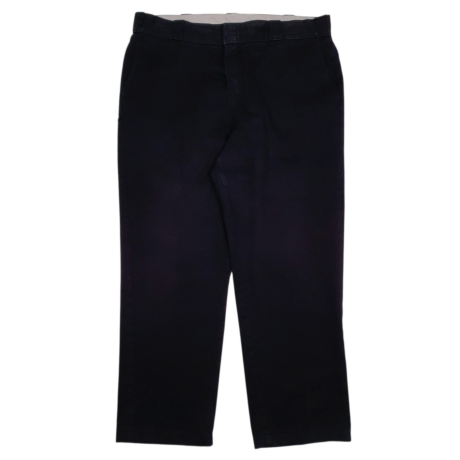 Mens Black Dickies Workwear Chino Trousers