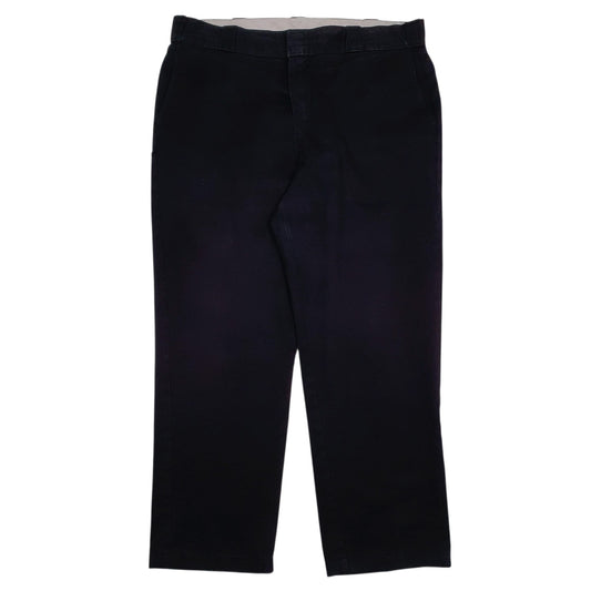 Mens Black Dickies Workwear Chino Trousers
