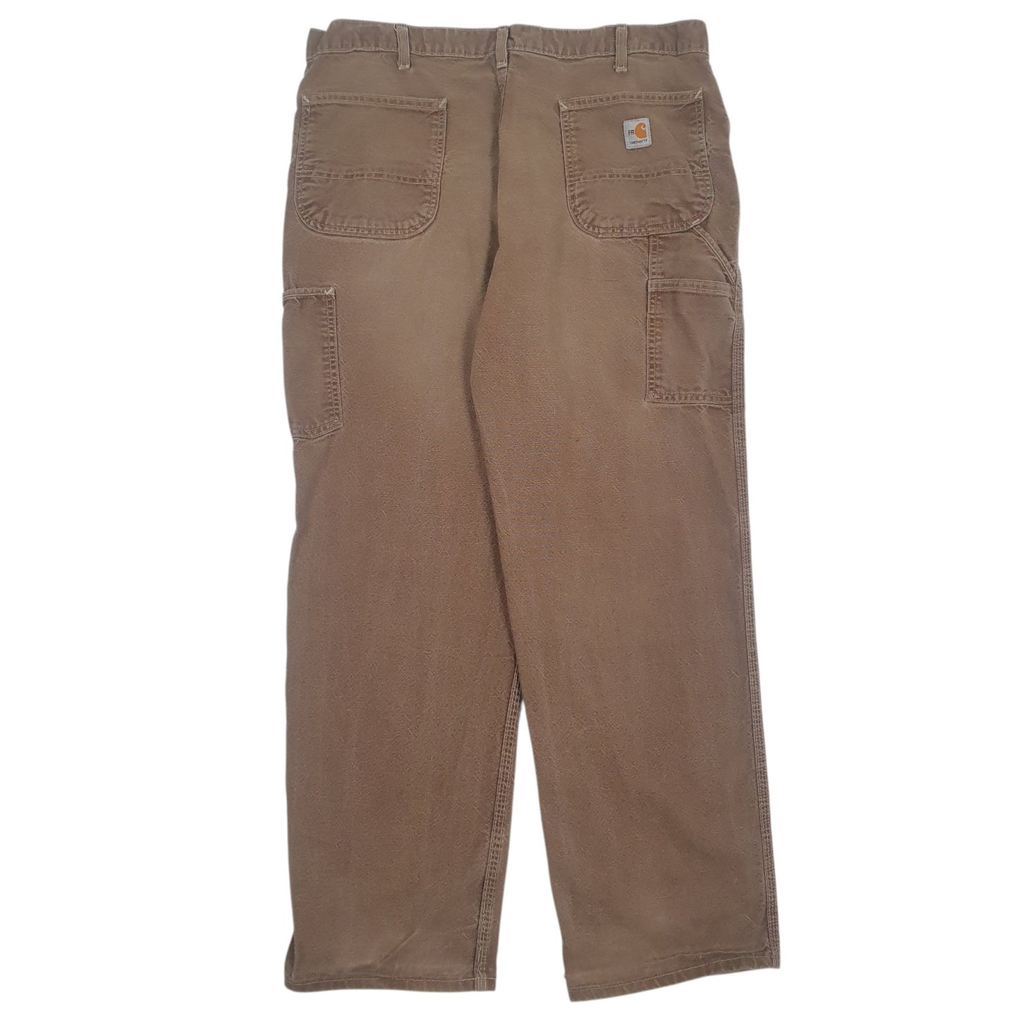 Mens Brown Carhartt Carpenter Fire Resistant  Jeans