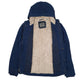 Mens Navy Levis Sherpa Lined Hoodie Coat