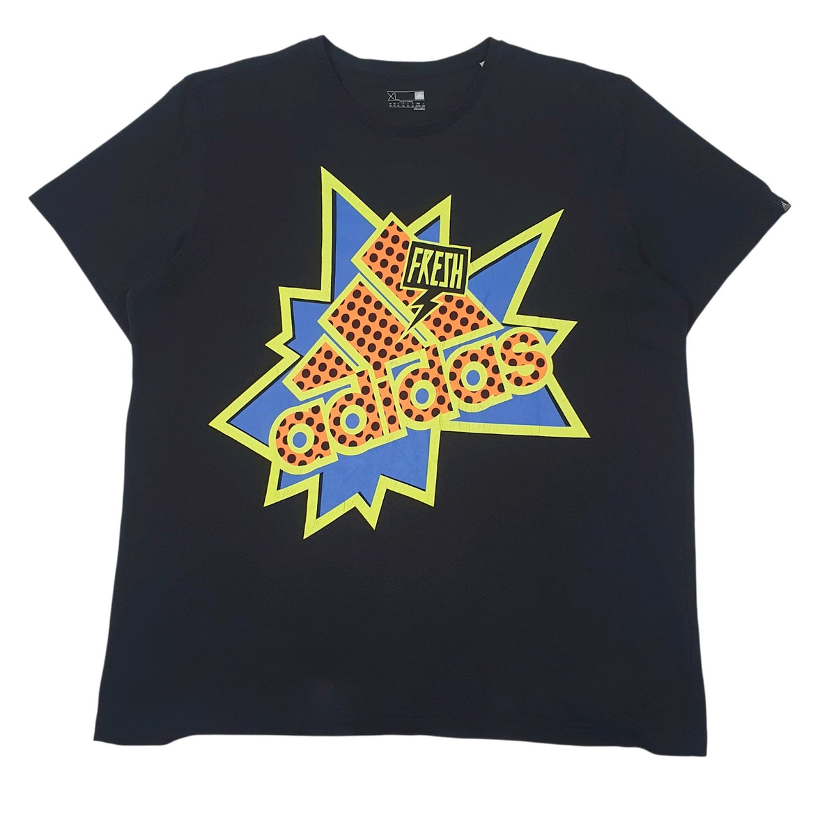 Mens Black Adidas Climalite Spellout Short Sleeve T Shirt