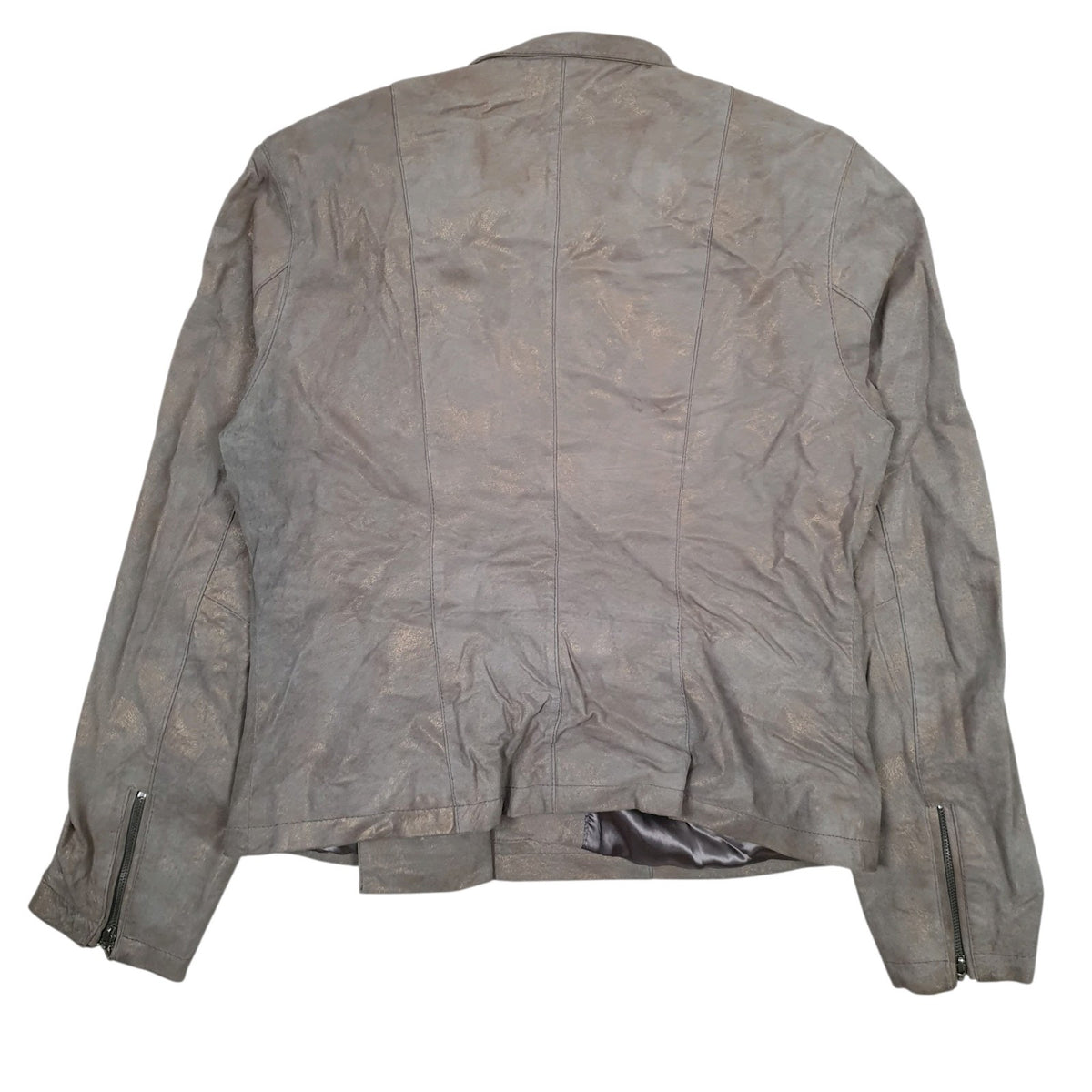Womens Grey Xanaca Flight Bomber  Coat