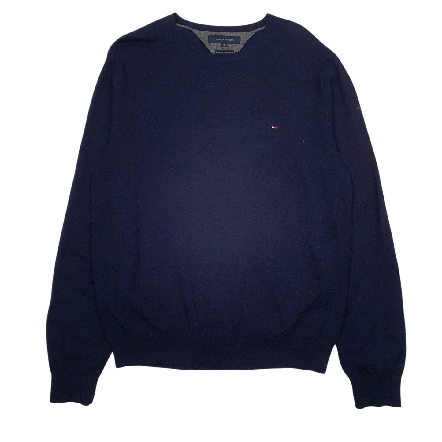 Mens Navy Tommy Hilfiger  Crewneck Jumper