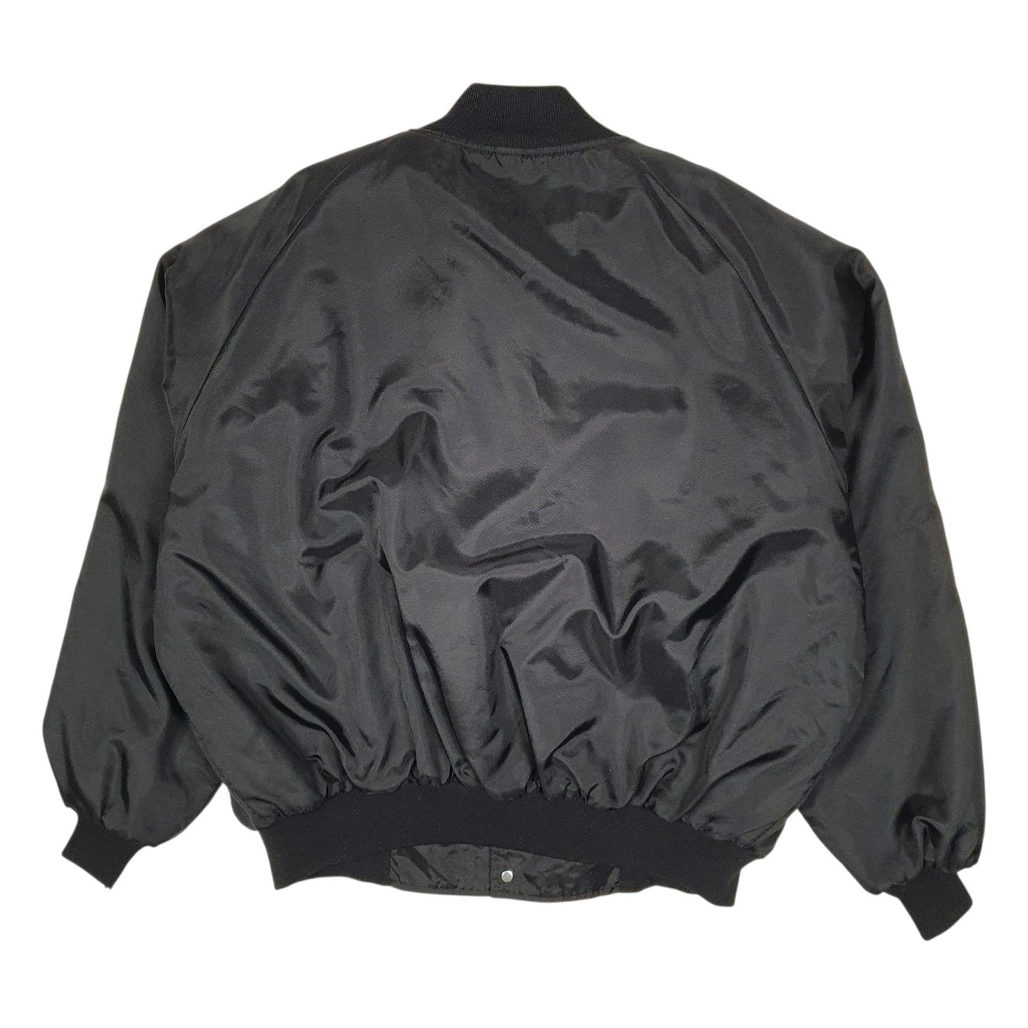 Mens Black Butwin Vintage 90s Coach Varsity Hoodie Coat