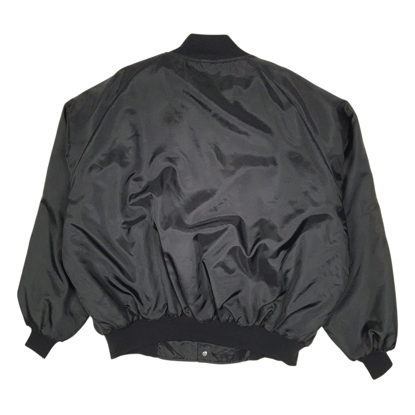 Mens Black Butwin Vintage 90s Coach Varsity Hoodie Coat