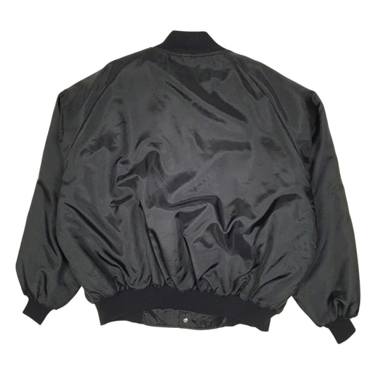Mens Black Butwin Vintage 90s Coach Varsity Hoodie Coat