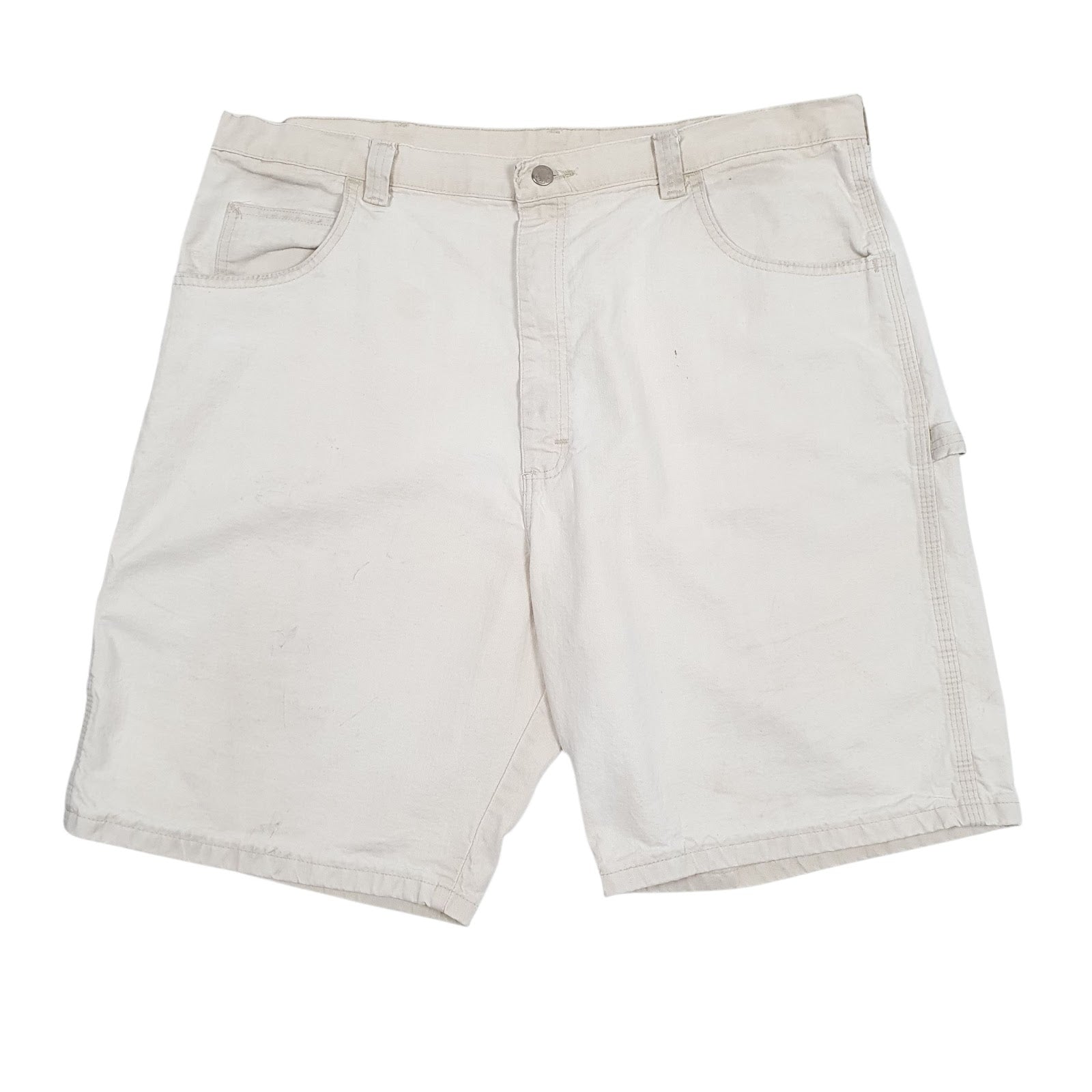 Mens Cream Wrangler  Carpenter Shorts