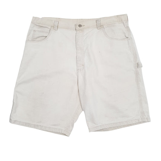 Mens Cream Wrangler  Carpenter Shorts