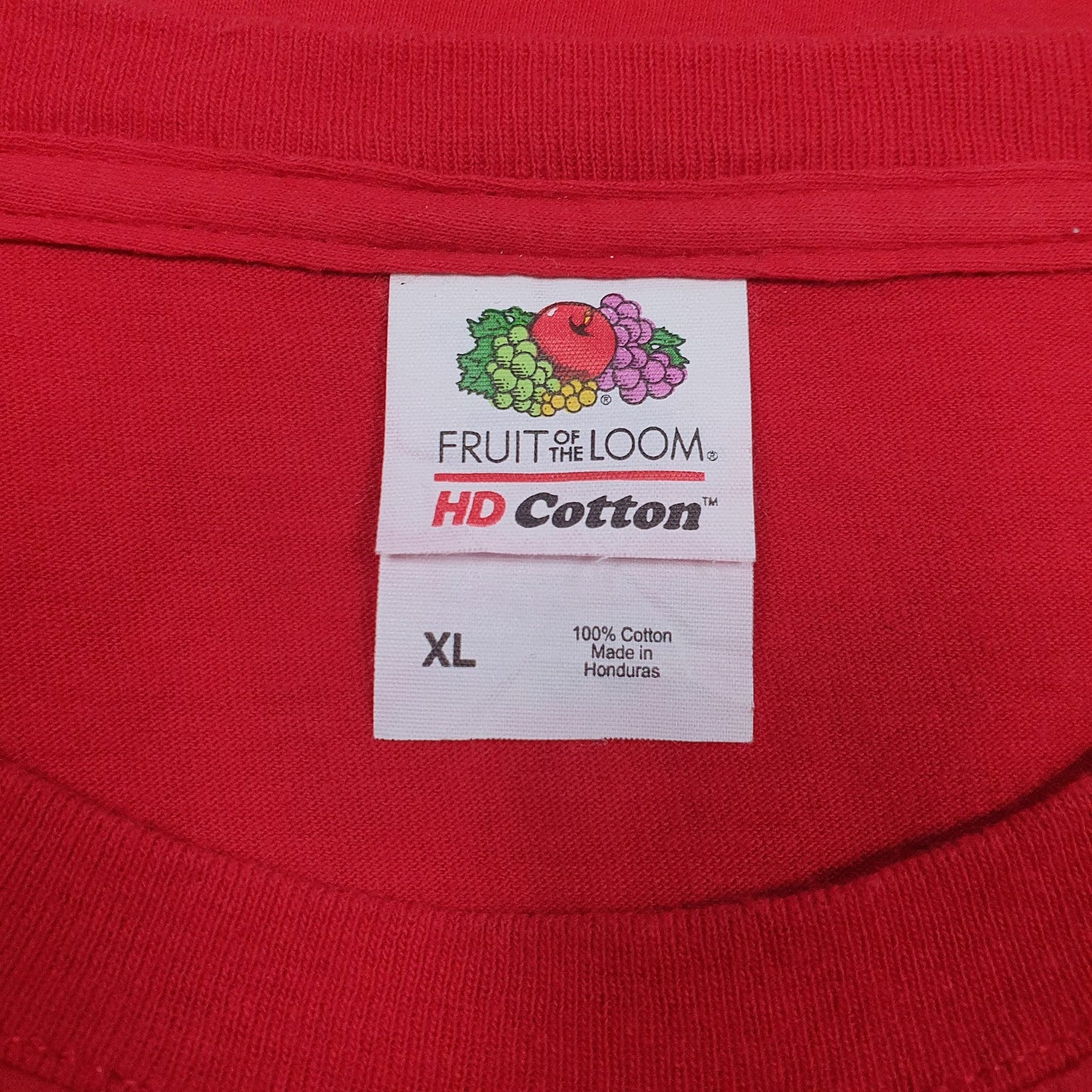 Mens Red Fruit Of The Loom Knock Cancer Out The Park  T Shirt