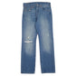 Mens Blue Levis Distressed 501 JeansW31 L30
