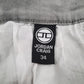 Mens Grey Jordan Craig Distressed  Shorts