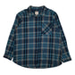 Womens Blue Fat Face Plaid Flannel Long Sleeve Shirt