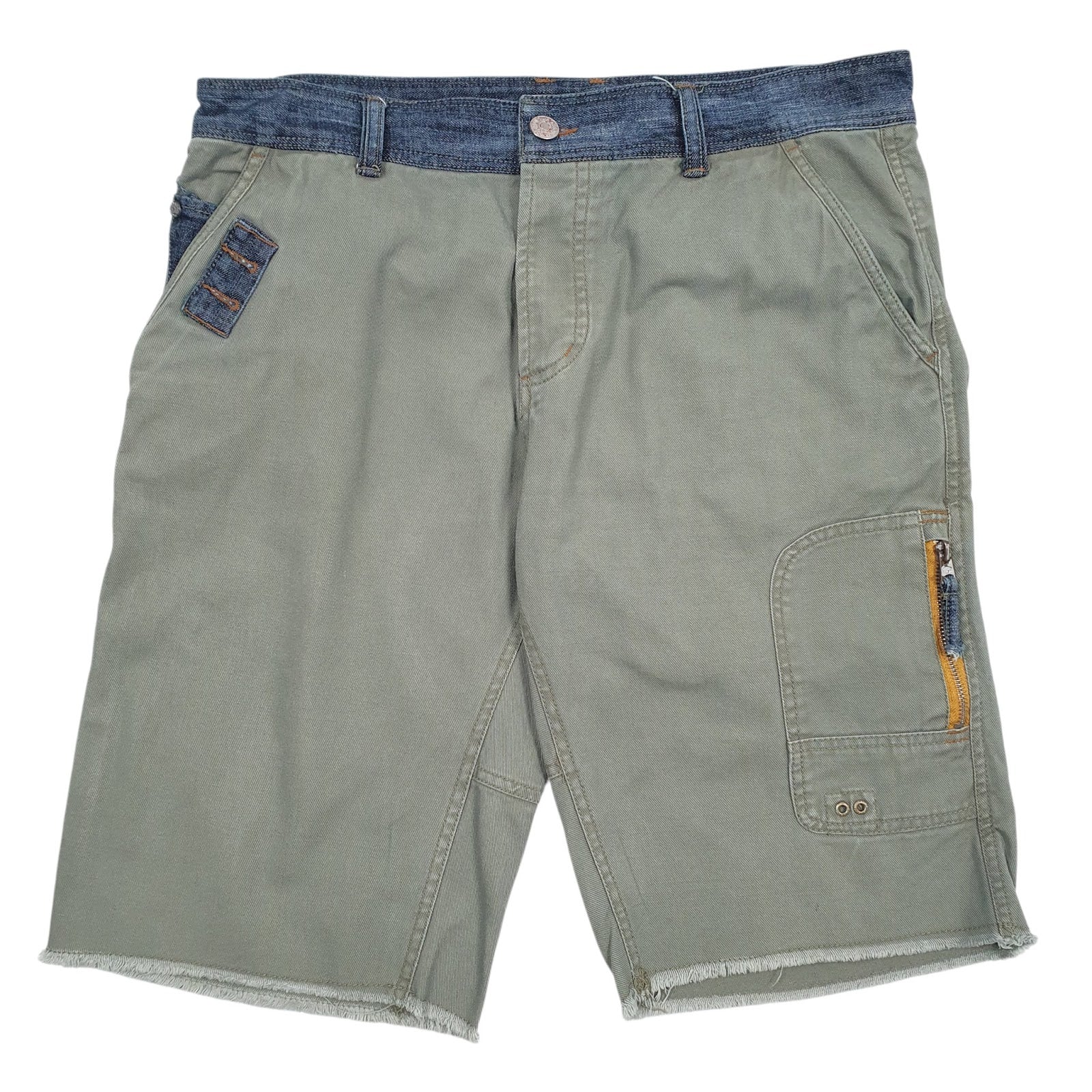 Mens Grey David Bitton  Denim Shorts