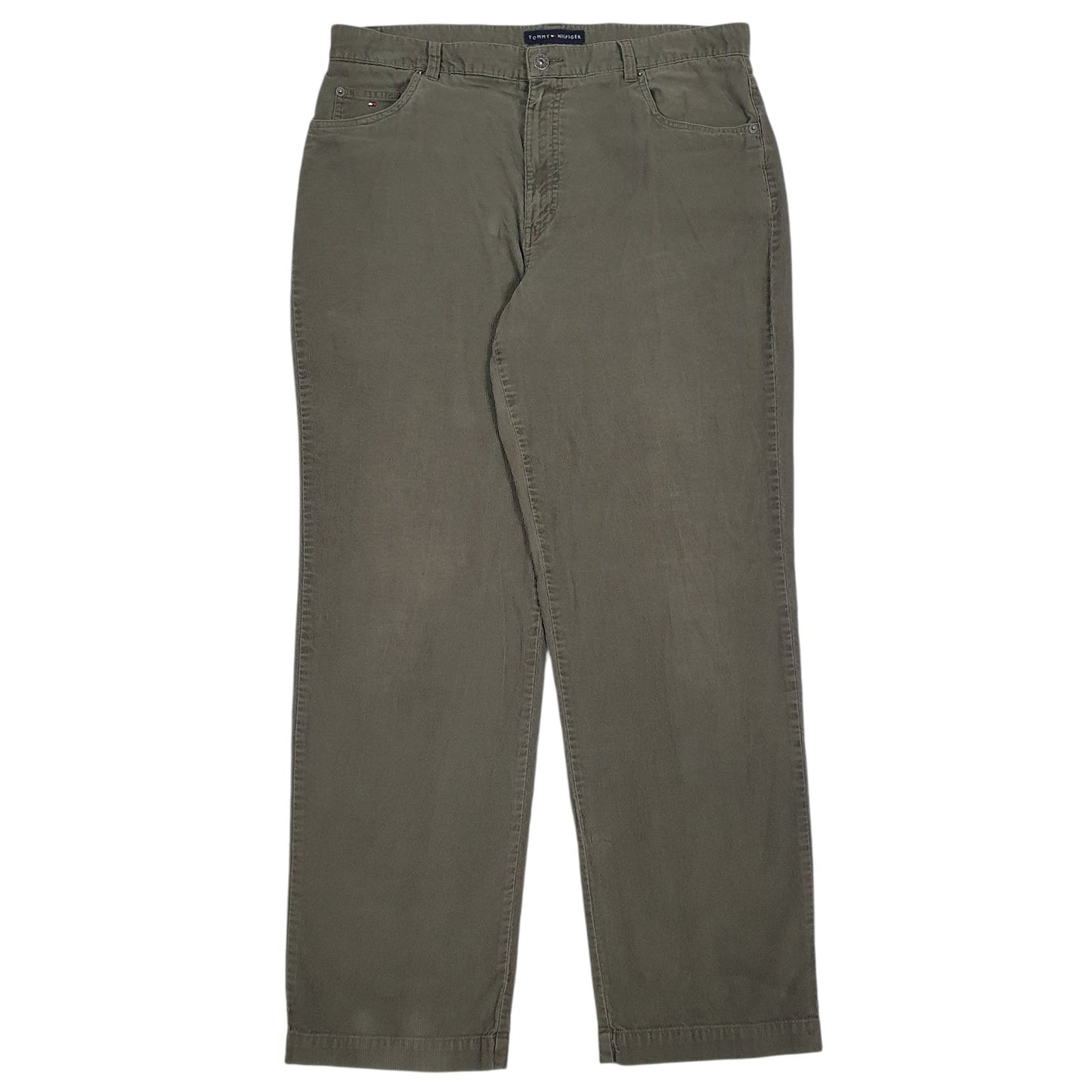 Mens Grey Tommy Hilfiger  Corduroy Trousers