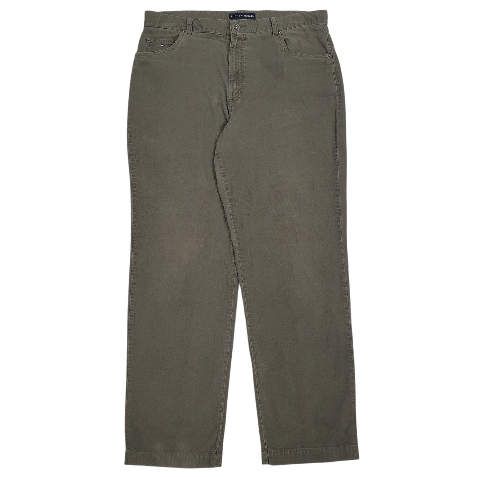 Mens Grey Tommy Hilfiger  Corduroy Trousers